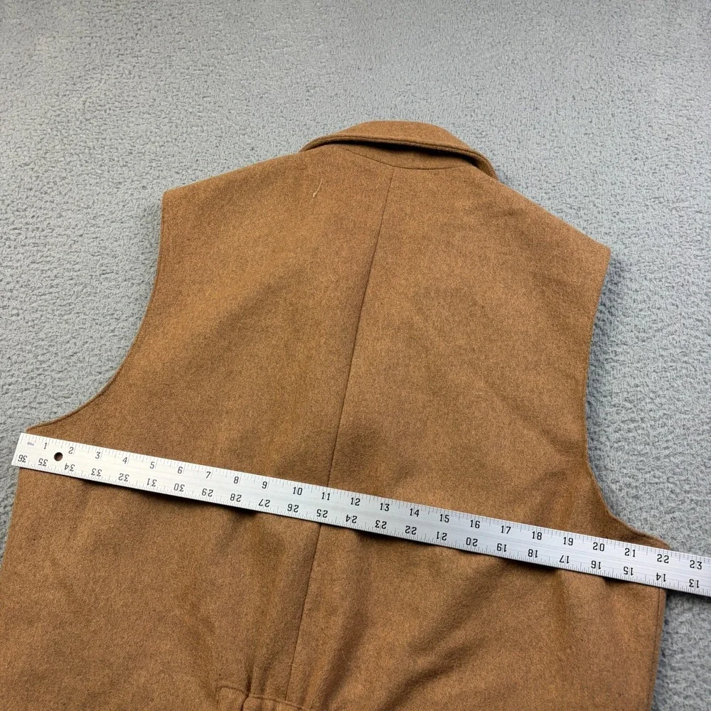 Powder River Outfitters Panhandle Slim Mens Vest Medium Tan Snap Button Western